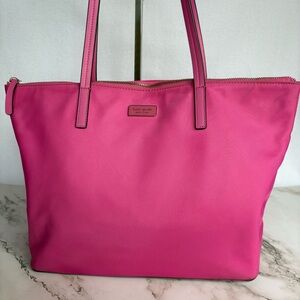 Kate Spade Fuchsia Pink Nylon Tote Handbag